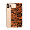 SHTNONM - Black/Orange iPhone Case