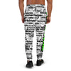 MEN'S SHTNONM ALL DAY JOGGERS (WHITE/NEON GREEN)