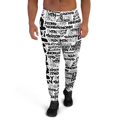 Men's SHTNONM ALL DAY Joggers (White/black)