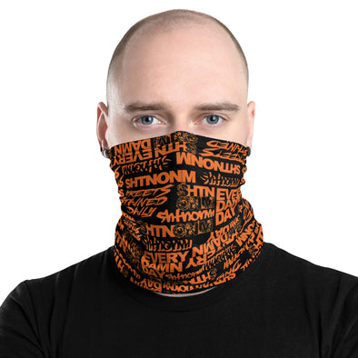 Black/Orange Face Mask/Neck Gaiter