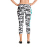 SHTNONM - CAPRI LEGGINGS (WHITE/TIFFANY MINT)