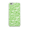 SHTNONM - Neon Green/White iPhone Case