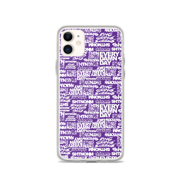 SHTNONM - Purple/White iPhone Case