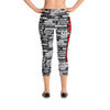 SHTNONM - CAPRI LEGGINGS (BLACK/RED)