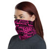 Black/Neon Pink Face Mask/Neck Gaiter