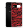 SHTNONM - Black/Red Samsung Case