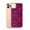 SHTNONM - Black/Pink iPhone Case