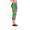 SHTNONM - CAPRI LEGGINGS (BLACK/NEON GREEN)