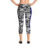 SHTNONM - CAPRI LEGGINGS (BLACK/BLUE)