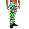 MEN'S SHTNONM ALL DAY JOGGERS (WHITE/NEON GREEN)