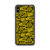 SHTNONM - Black/Yellow iPhone Case