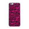 SHTNONM - Black/Pink iPhone Case