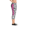 SHTNONM - CAPRI LEGGINGS (WHITE/HOT PINK)