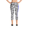 SHTNONM - CAPRI LEGGINGS (WHITE/BLUE)