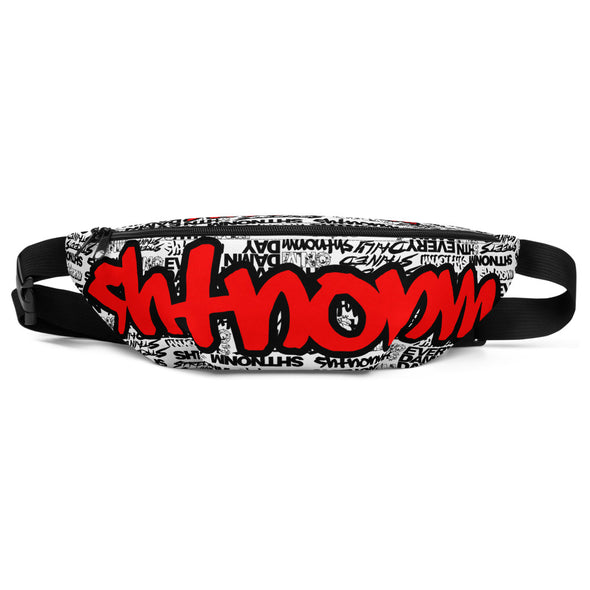 SHTNONM - White Fanny Pack (Red)