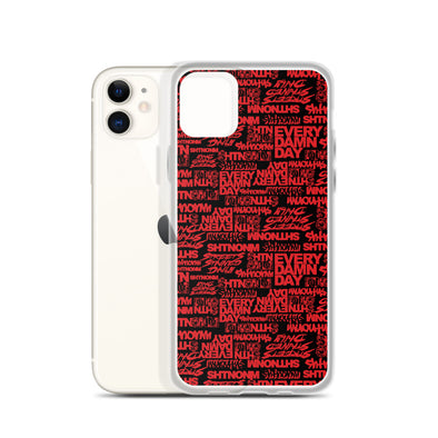 SHTNONM - Black/Red iPhone Case