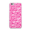 SHTNONM - Pink/White iPhone Case