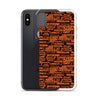 SHTNONM - Black/Orange iPhone Case