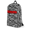 SHTNONM - Black Backpack (Red)
