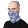 White/Blue Face Mask/Neck Gaiter