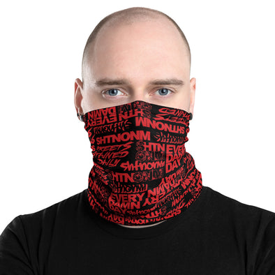 Black/Red Face Mask/Neck Gaiter