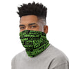 Black/Neon Green Face Mask/Neck Gaiter