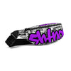 SHTNONM -White  Fanny Pack (Neon Purple)