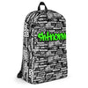 SHTNONM - Black Backpack (Neon Green)