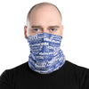 White/Blue Face Mask/Neck Gaiter