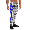 MEN'S SHTNONM ALL DAY JOGGERS (WHITE/BLUE)