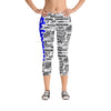 SHTNONM - CAPRI LEGGINGS (WHITE/BLUE)