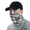 White/Black Face Mask/Neck Gaiter