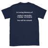 SHTNONM MS (with Memorial on back) Unisex T-Shirt