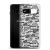 SHTNONM - White/Black Samsung Case