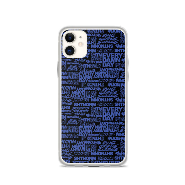 SHTNONM - Black/Blue iPhone Case