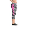 SHTNONM - CAPRI LEGGINGS (BLACK/HOT PINK)