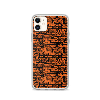 SHTNONM - Black/Orange iPhone Case