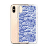 SHTNONM - Blue/White iPhone Case