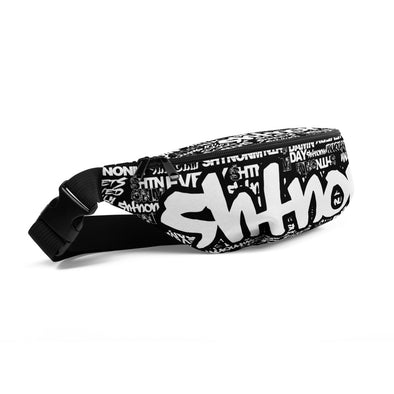 SHTNONM - Black Fanny Pack (White)