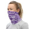 White/Purple Face Mask/Neck Gaiter