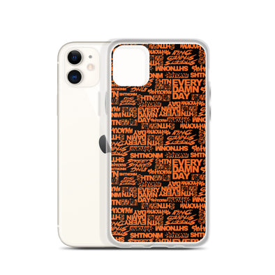 SHTNONM - Black/Orange iPhone Case