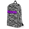 SHTNONM - Black Backpack (Neon Purple)