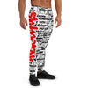 MEN'S SHTNONM ALL DAY JOGGERS (WHITE/RED)