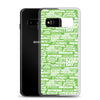 SHTNONM - Neon Green/White Samsung Case