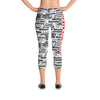 SHTNONM - CAPRI LEGGINGS (WHITE/RED)