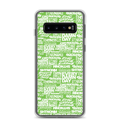 SHTNONM- NEON GREEN/ WHITE SAMSUNG CASE