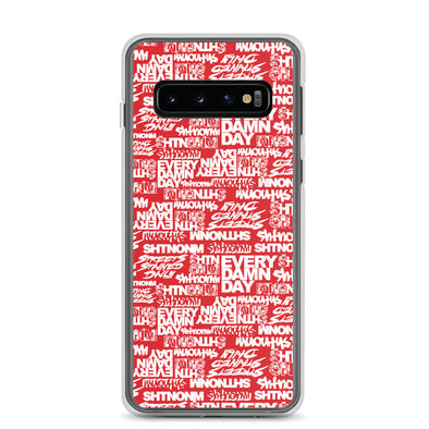 SHTNONM- RED/ WHITE SAMSUNG CASE