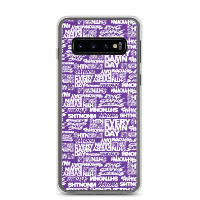 SHTNONM- PURPLE/ WHITE SAMSUNG CASE