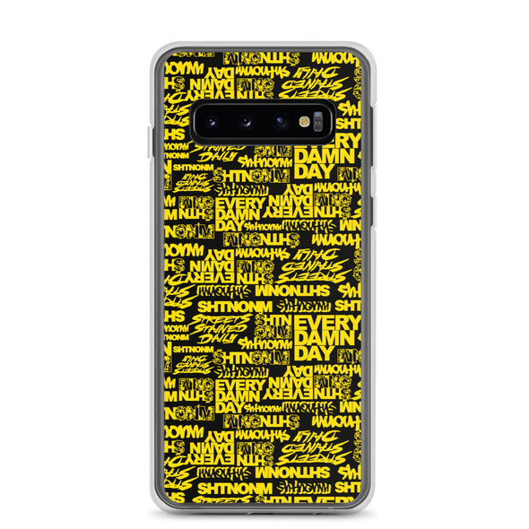 SHTNONM- BLACK/YELLOW SAMSUNG CASE