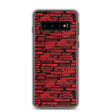 SHTNONM- RED/BLACK SAMSUNG CASE